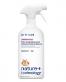 Solutie ecologica pentru curatat fructe si legume, 800 ml - ATTITUDE